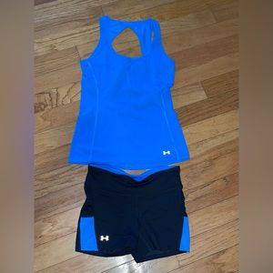 UNDER ARMOUR 2-Pc Outfit Drifit Tank and Shorts